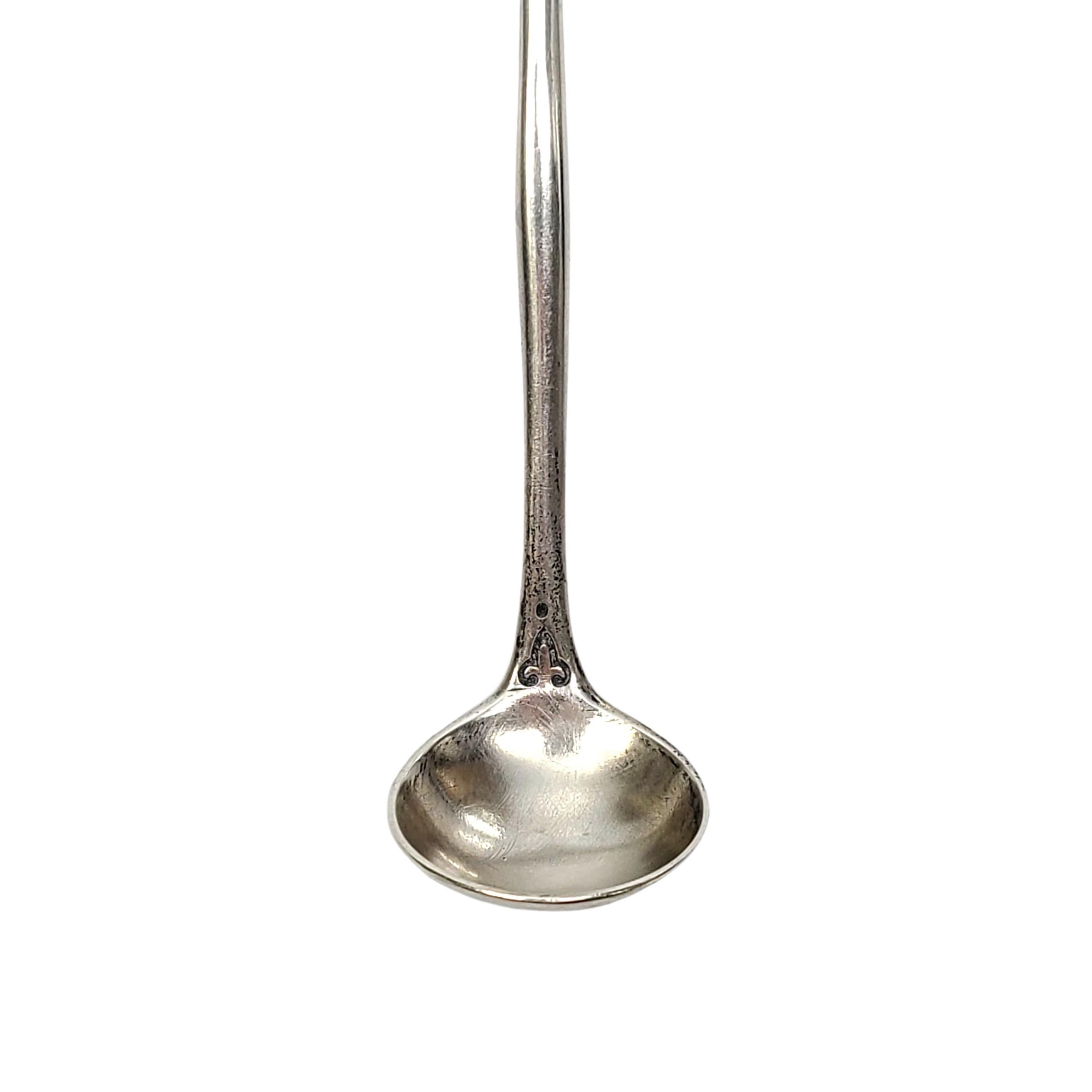 John Wendt for Ball Black & Co Sterling Silver Arabesque Mustard Ladle with Mono For Sale 1