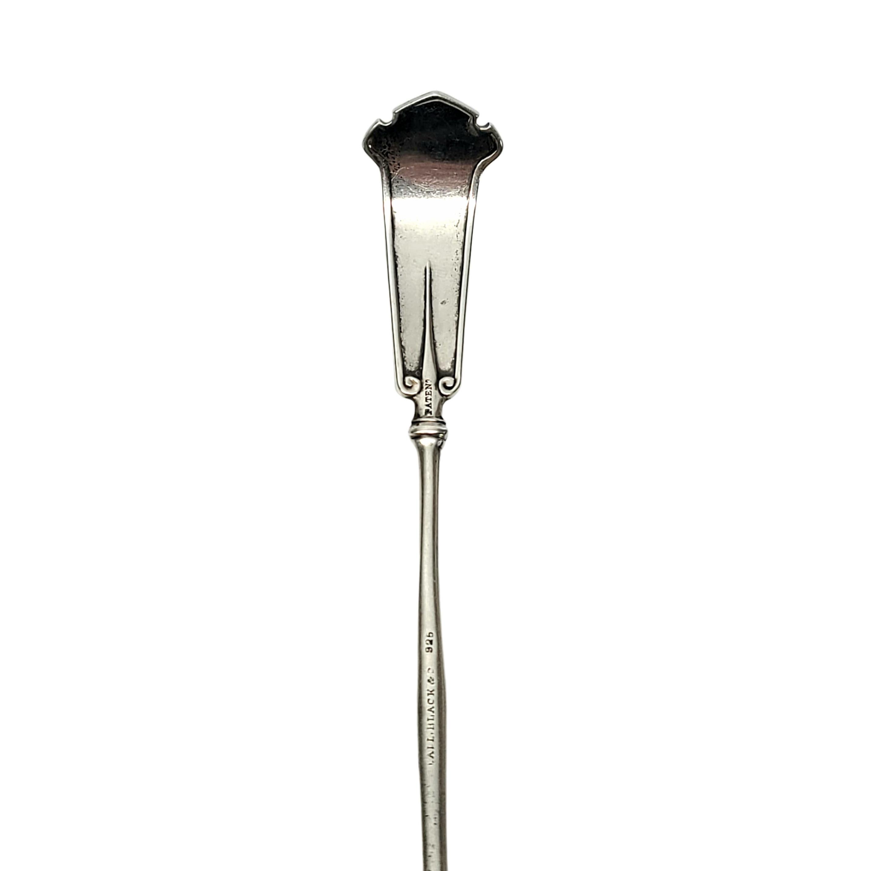 John Wendt for Ball Black & Co Sterling Silver Arabesque Mustard Ladle with Mono For Sale 2