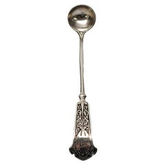 John Wendt for Ball Black & Co Sterling Silver Arabesque Mustard Ladle with Mono