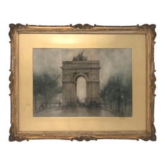 John Wesley Little L' Arc de Triomphe, Watercolor