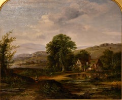Oil Painting by John Westall "A Farmhouse on the River Dart"