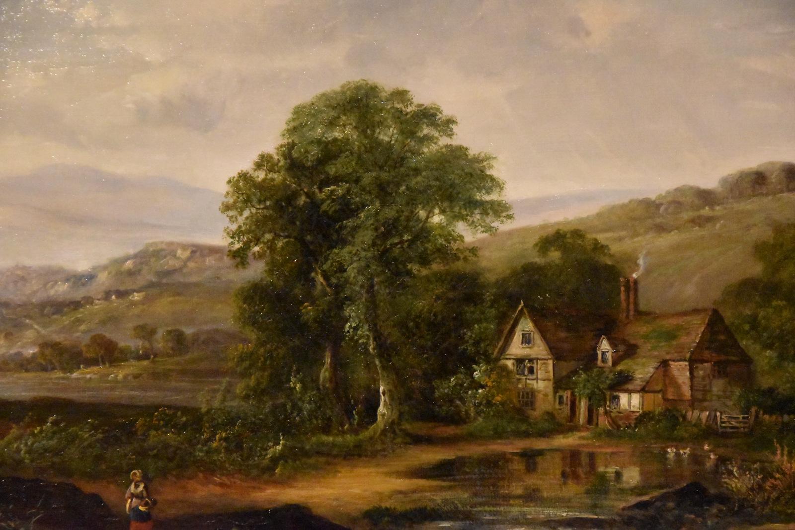 Ölgemälde von John Westall „A Farmhouse on the River Dart“ im Angebot 2