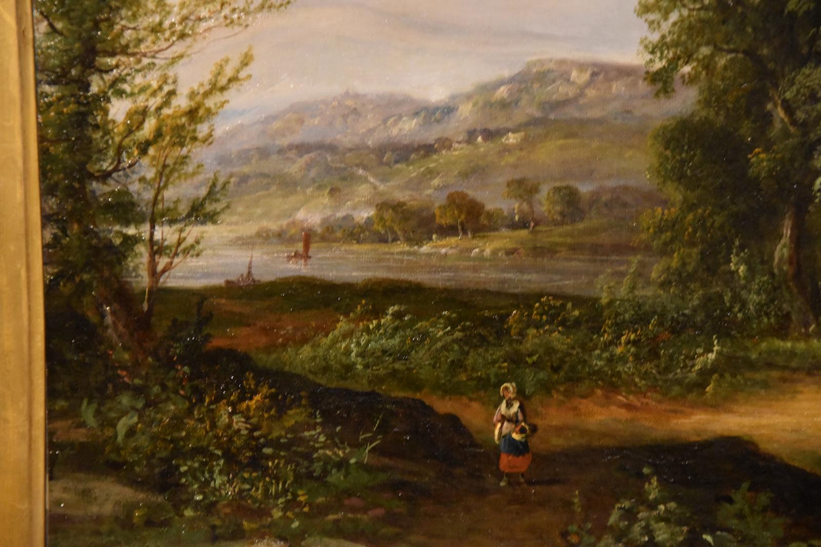 Ölgemälde von John Westall „A Farmhouse on the River Dart“ im Angebot 4