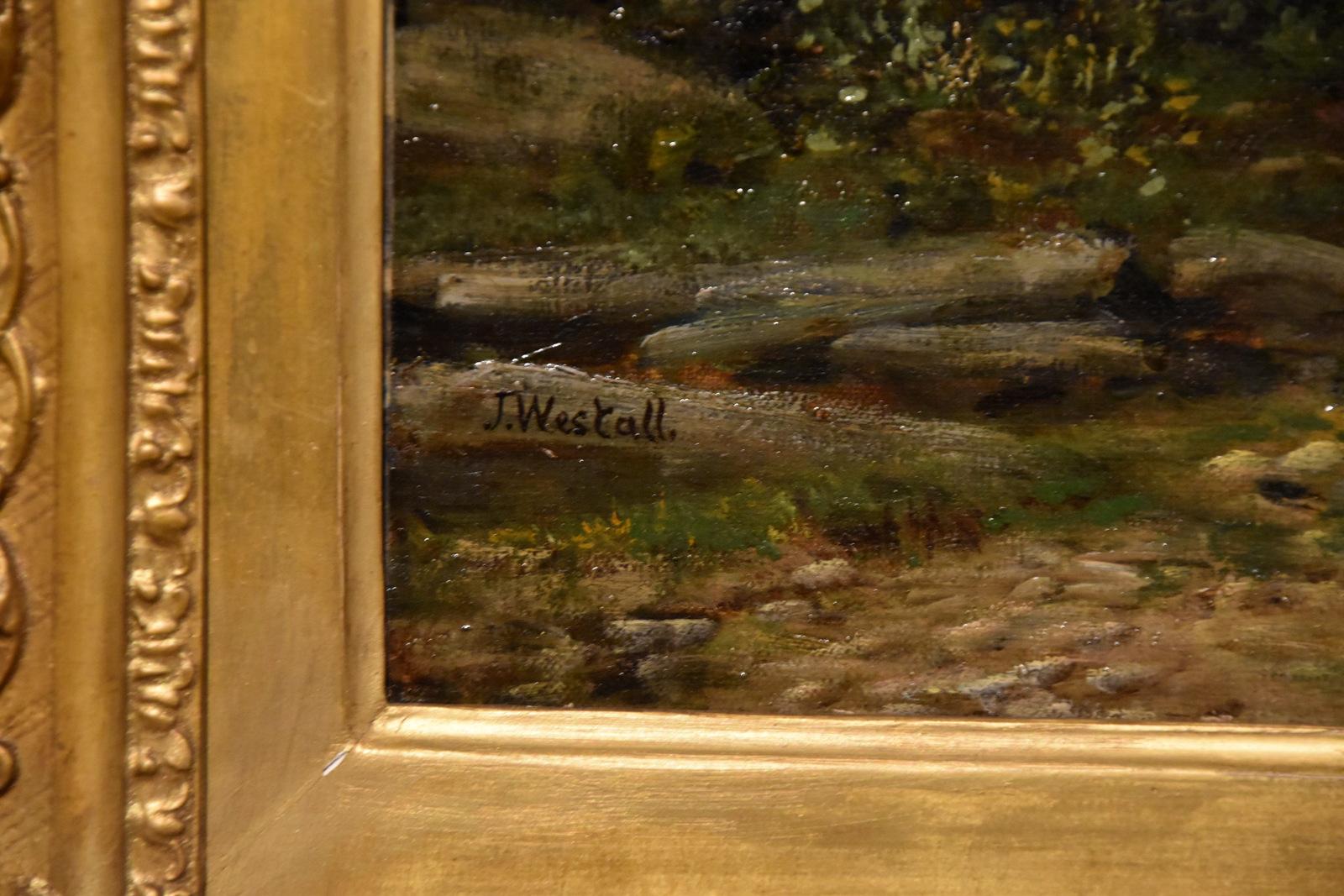 Ölgemälde von John Westall „A Farmhouse on the River Dart“ im Angebot 5