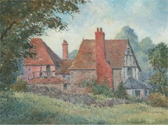 John Weston Gough (1929-2019) - Olio del 20° secolo, I Little Pink Cottage