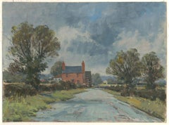 John Weston Gough (1929-2019) - Olio contemporaneo, Giorno di pioggia