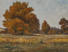 John Weston Gough - Mid 20th Century Oil, Park in Autumn Sun