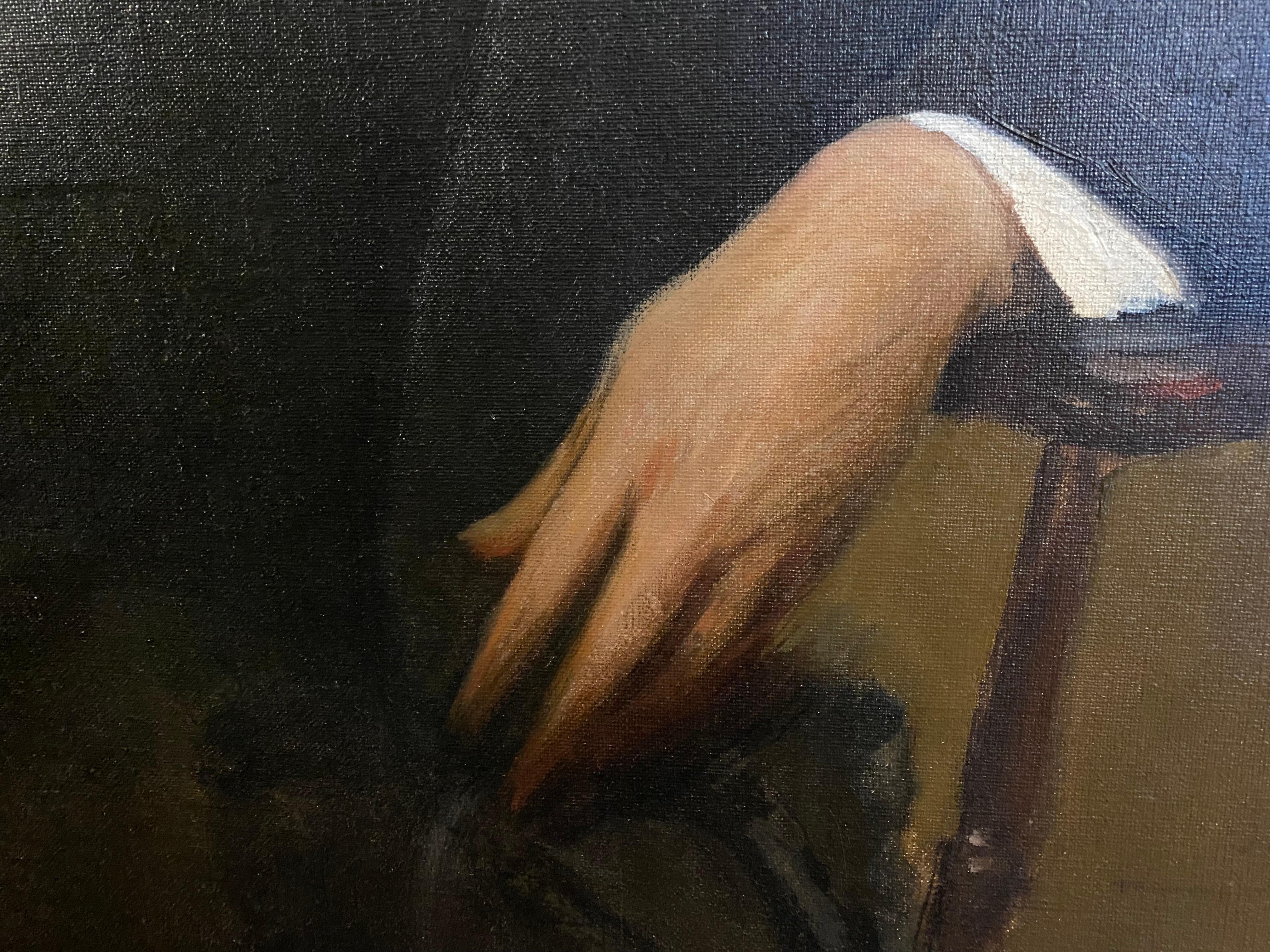 Provenienza: Collezione privata, Newton, Connecticut
H. V.I.I. & Co.
Questo dipinto è stato visto da Mary Ann Goley e si trova nei suoi archivi.
Firmato in centro a destra
Le dimensioni della tela all'interno del telaio sono 49,25 x 39,5