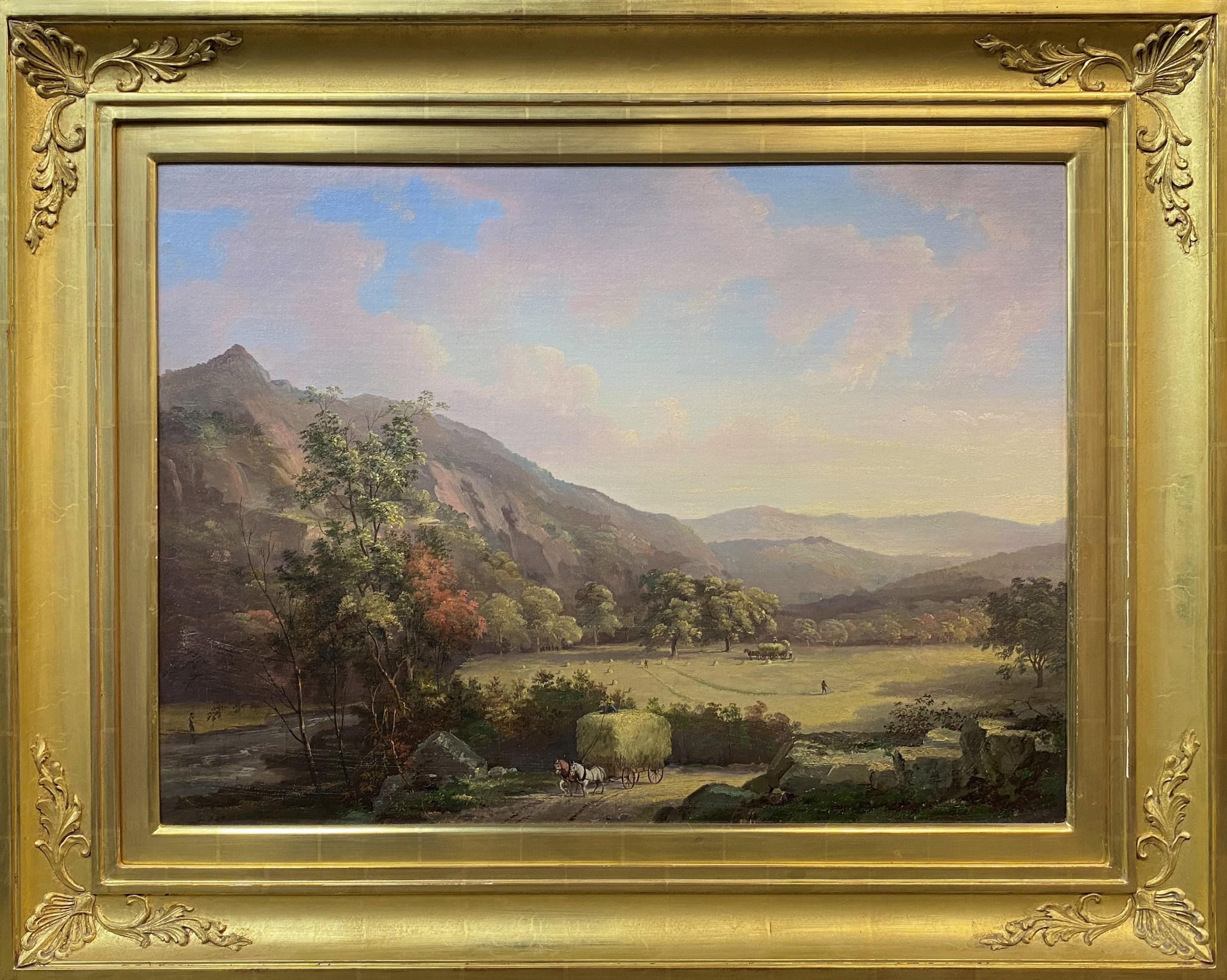 John White Allen Scott Landscape Painting - Haying near Mount Chocorua