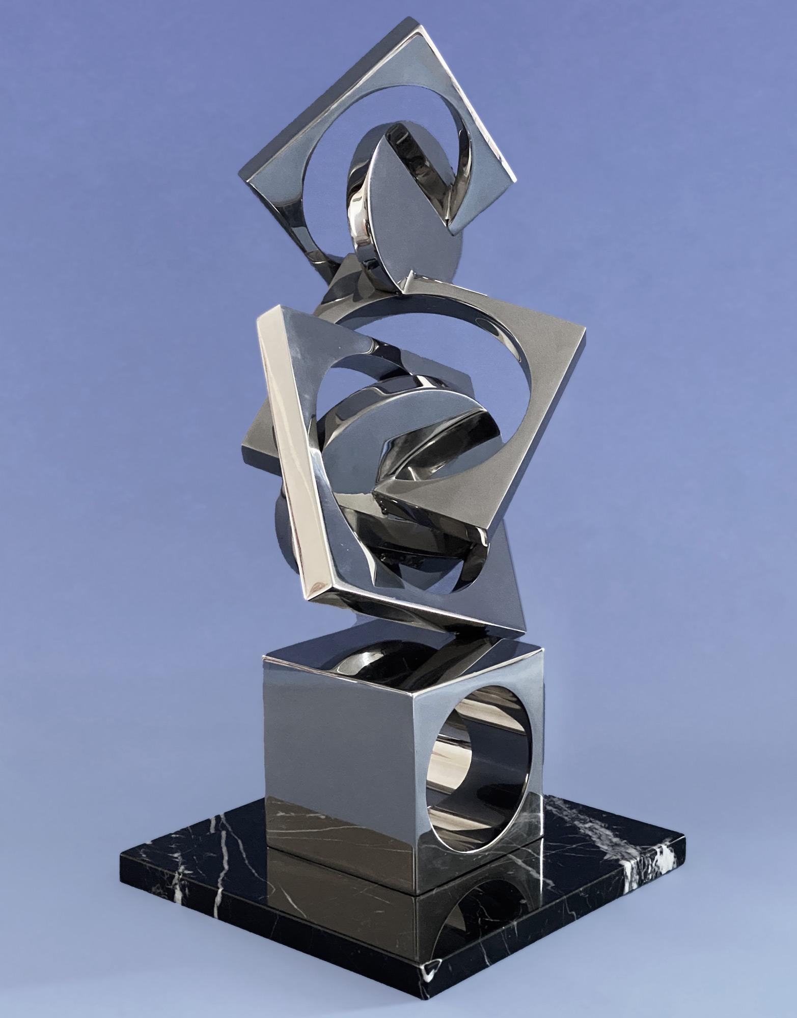 Abstract Sculpture de John Whitehead - "Escultura geométrica "Círculos interiores
