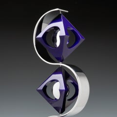 "Cleopatra's Cobra" abstract geometric sculpture