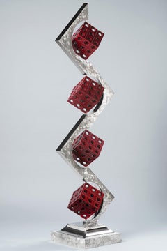 "Cubi Libre" abstract geometric sculpture