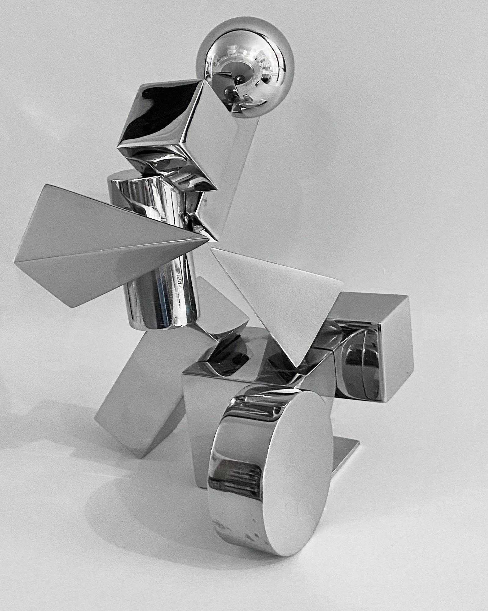John Whitehead Abstract Sculpture - "Geom-Et-Cetera" abstract sculpture