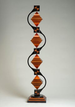 "The Numen of Wood" abstract geometric sculpture