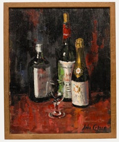 John Whitlock Codner (1913-2008) - Framed Oil, Still Life with Bottles