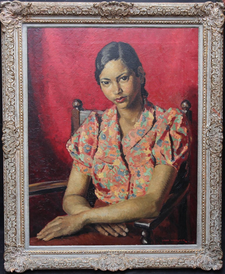 John Whitlock Codner Portrait Of An Oriental Woman British Art
