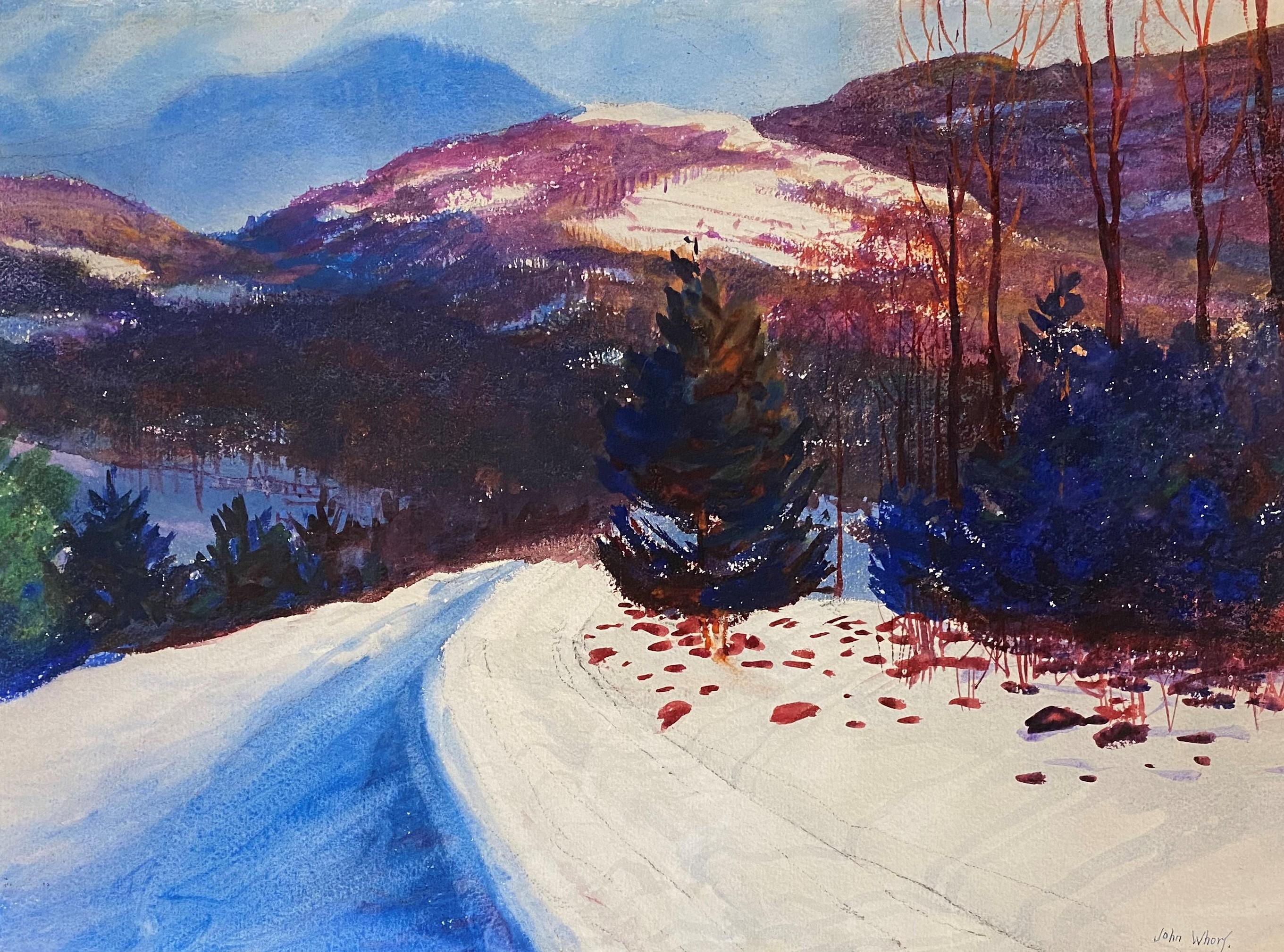 Equinox Mountain, VT - Painting by John Whorf