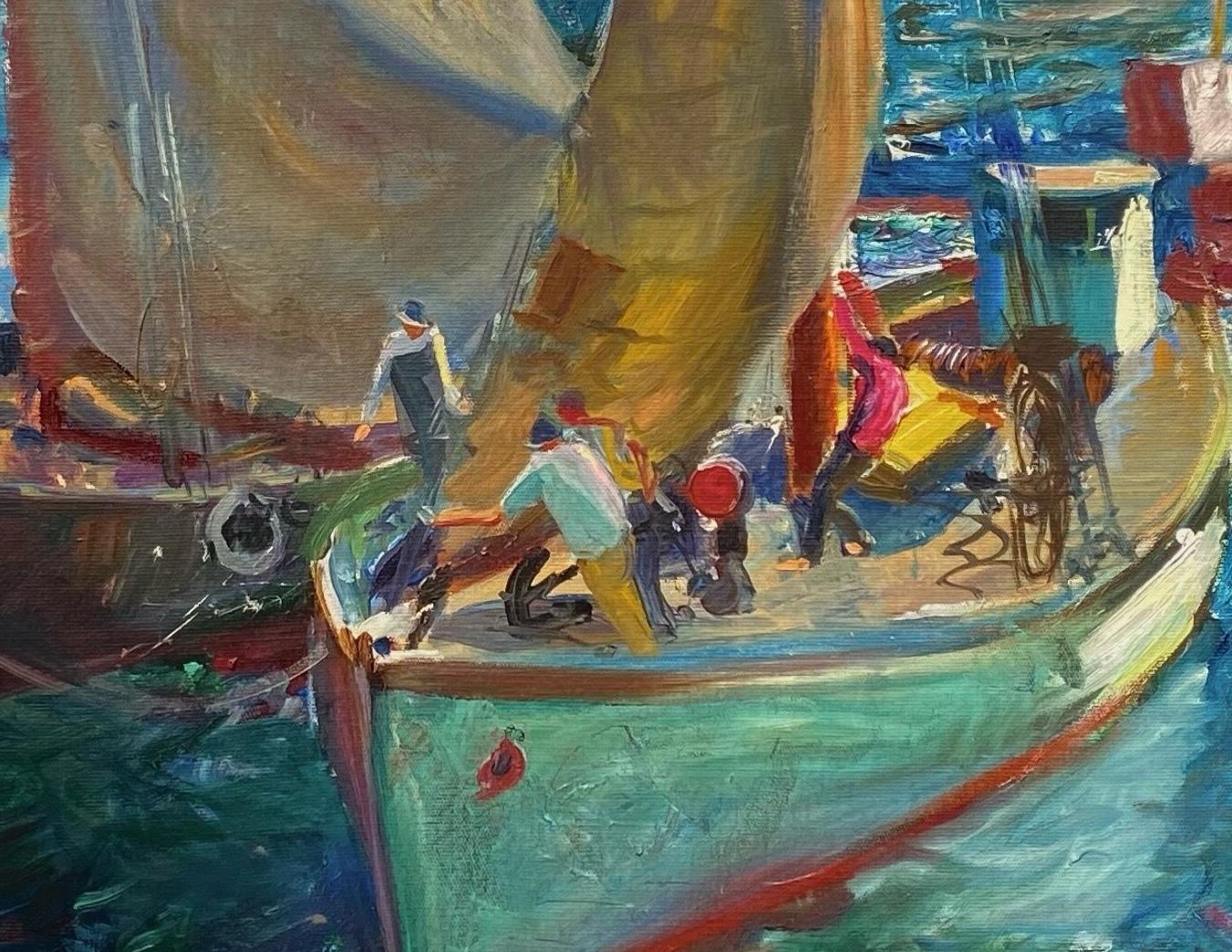 Harbor View (Impressionismus), Painting, von John Whorf