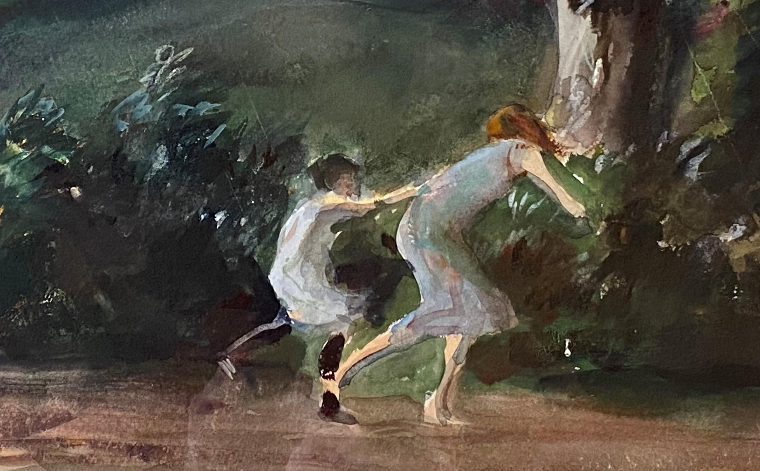 Sommersturm (Amerikanischer Impressionismus), Painting, von John Whorf