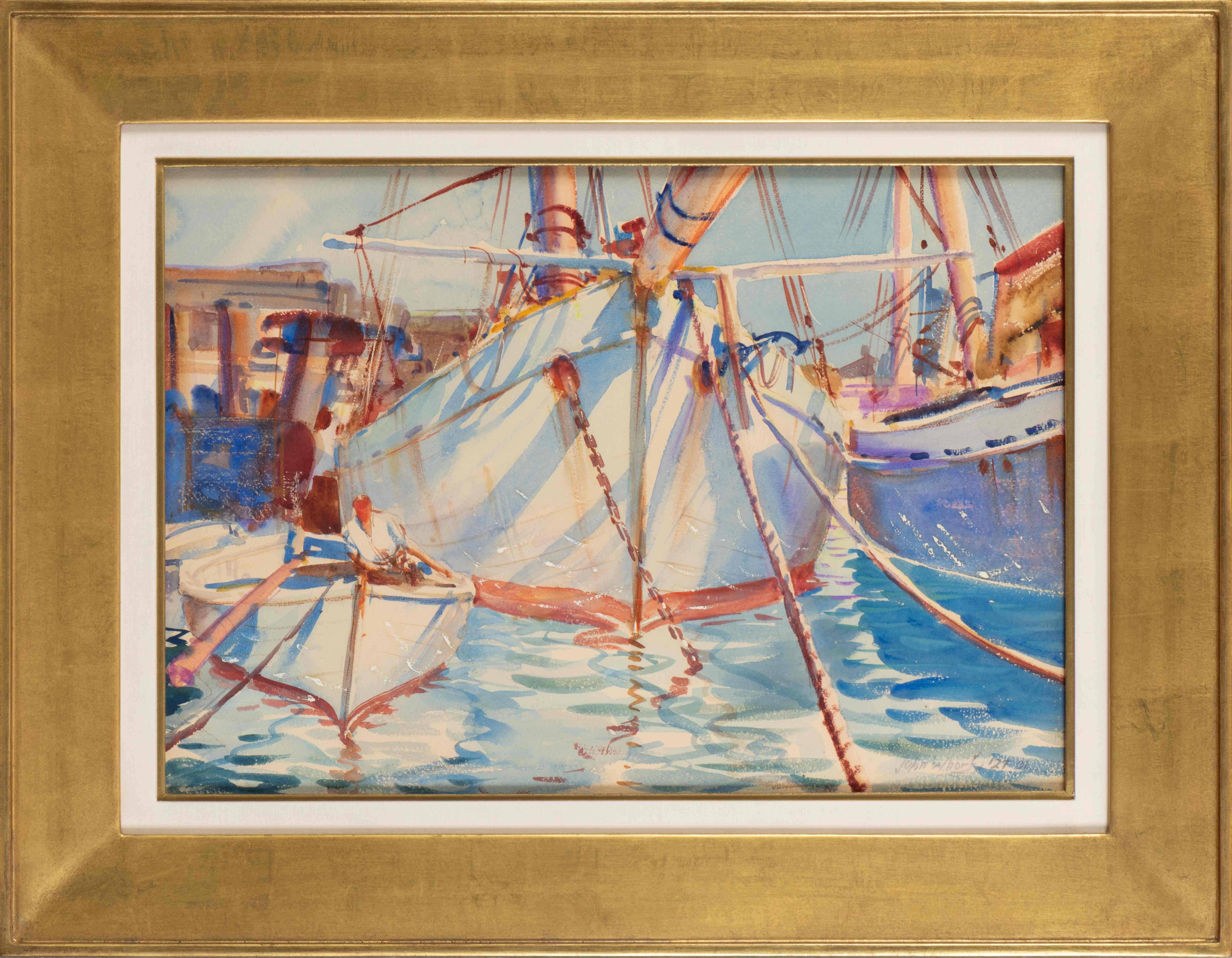 Lo sloop Catherine, 1927 - Painting di John Whorf
