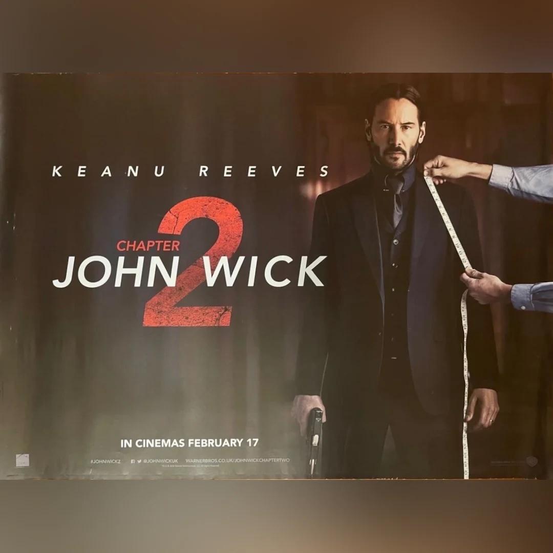 John Wick: Kapitel 2 (2017)
Original British Quad (30 X 40 Zoll)

Unglaublich seltener Vorabdruck des britischen Quad für den zweiten Teil der Serie. Der erste Film kam nur in sehr begrenztem Umfang in die Kinos, da er von Lionsgate produziert