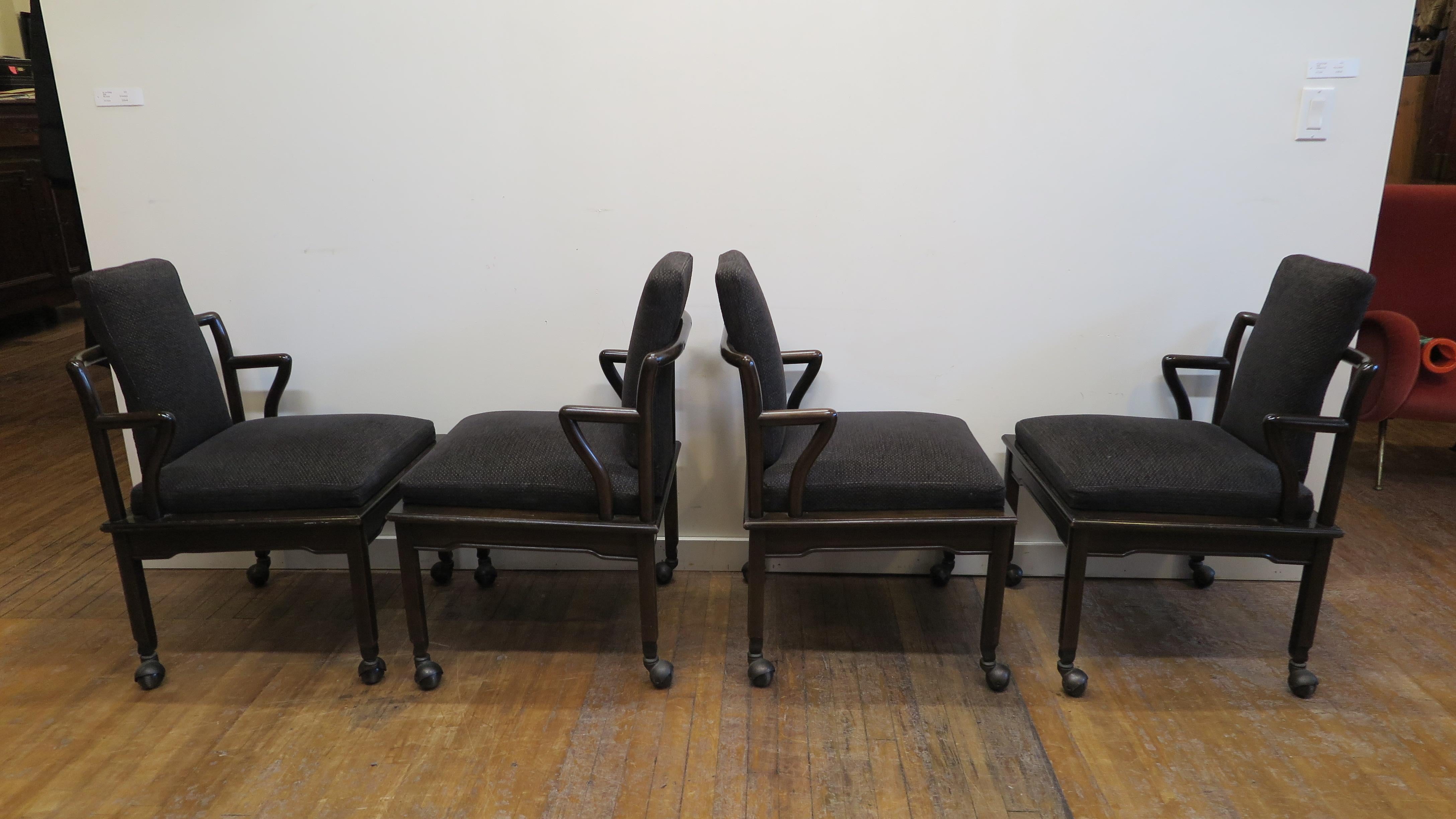 Mid-Century moderno Sedie di ispirazione asiatica di John Widdicomb in vendita