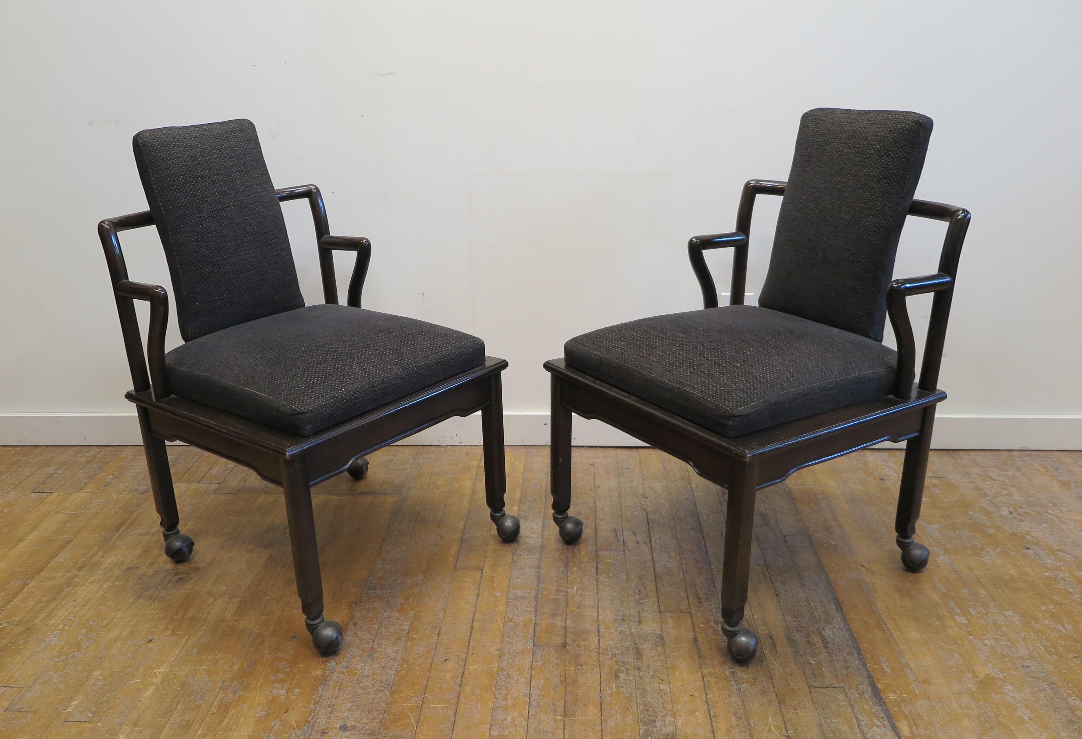 John Widdicomb Asian Inspired Chairs In Good Condition For Sale In New York, NY