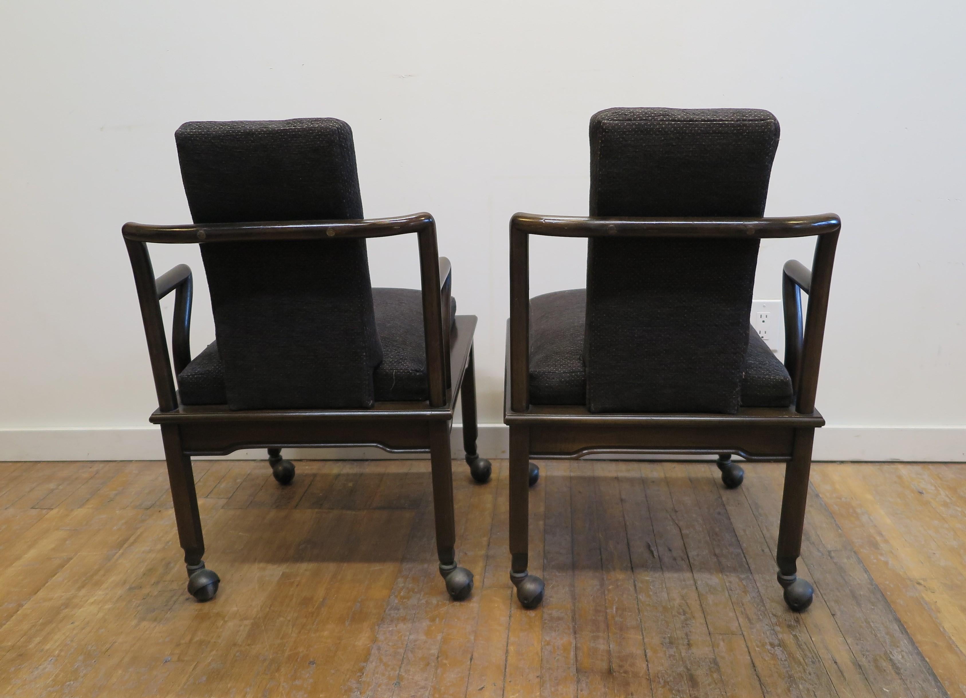 Mid-20th Century John Widdicomb Asian Inspired Chairs For Sale