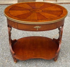 John Widdicomb Biedermeier Style Brass Mounted Mahogany Side Table