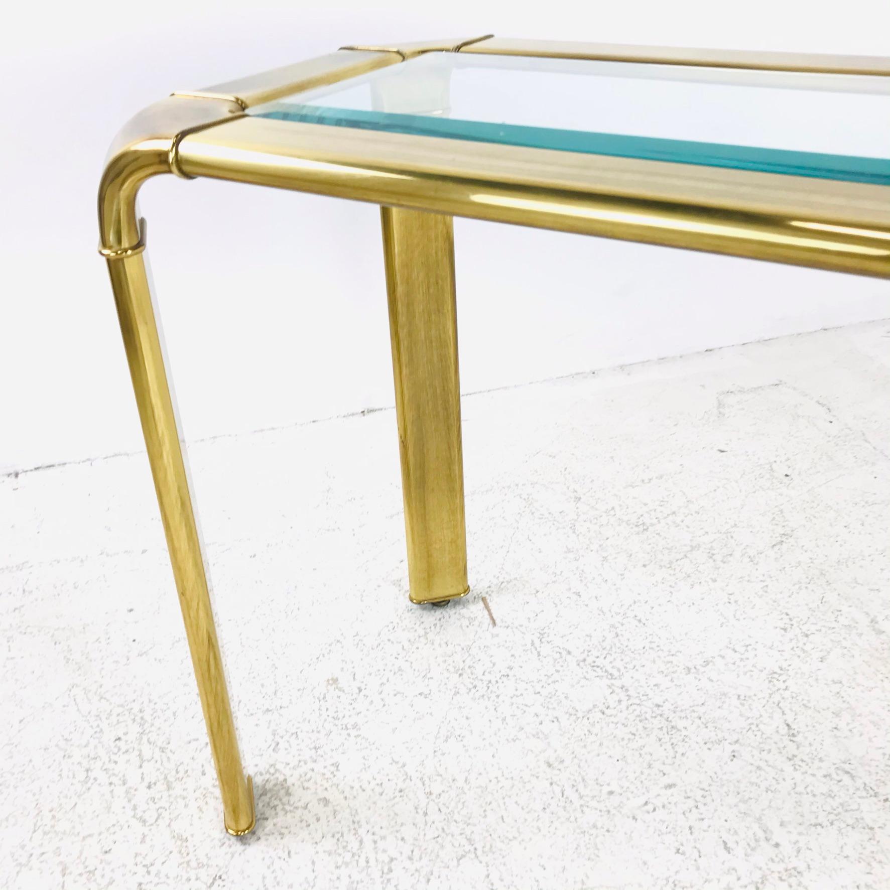 John Widdicomb Brass Console Table 4