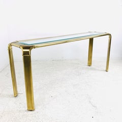 John Widdicomb Brass Console Table