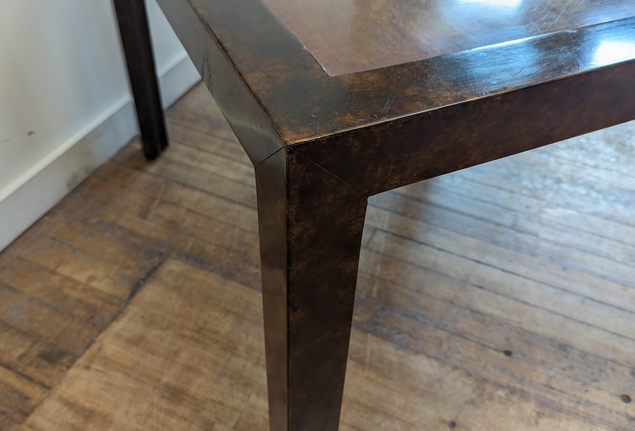 John Widdicomb Brass Patinaed Top End Side Table For Sale 8