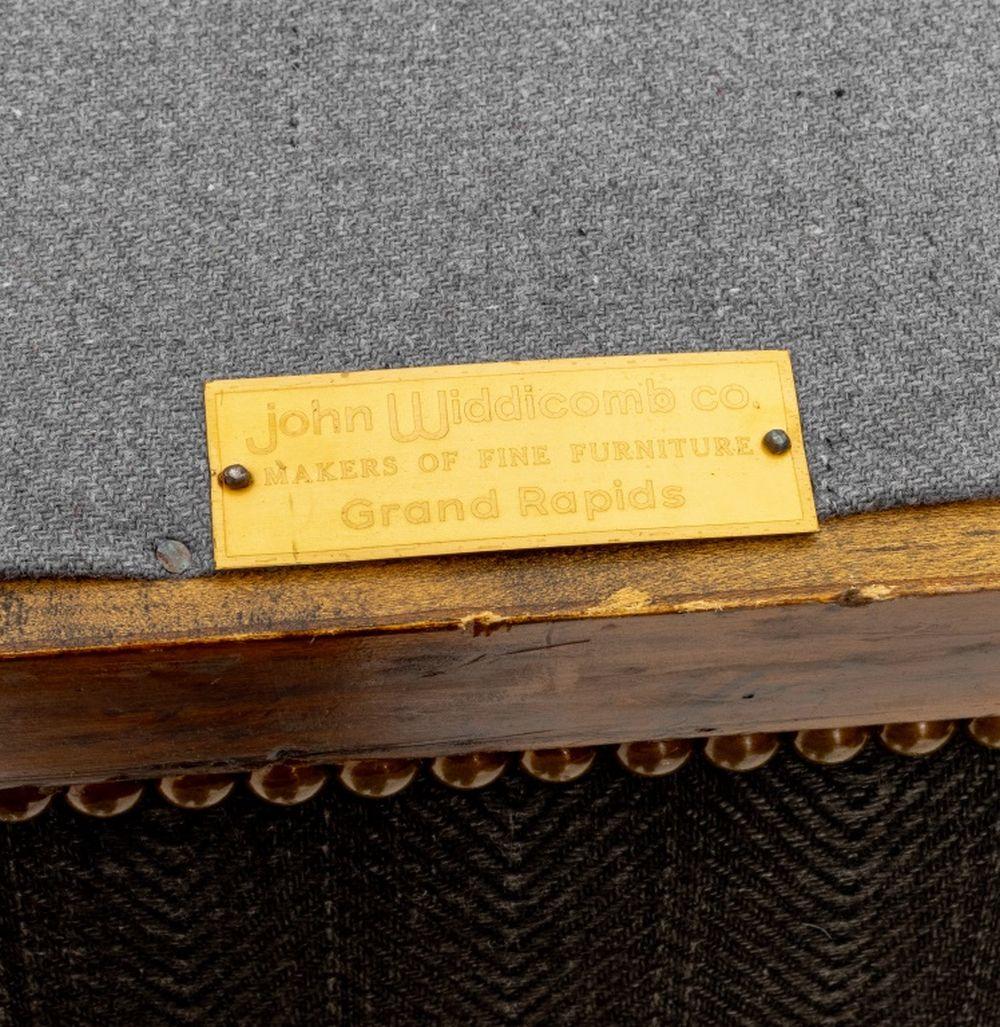 Pelle John Widdicomb Sedie da pranzo in pelle marrone, 6 in vendita