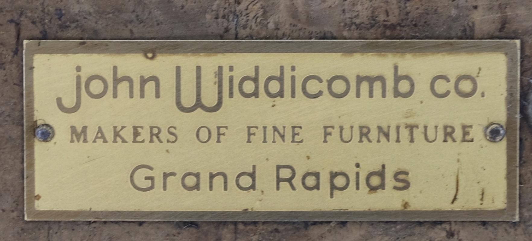 20th Century John Widdicomb Burl Wood Square Low Poker Game Table Refinished