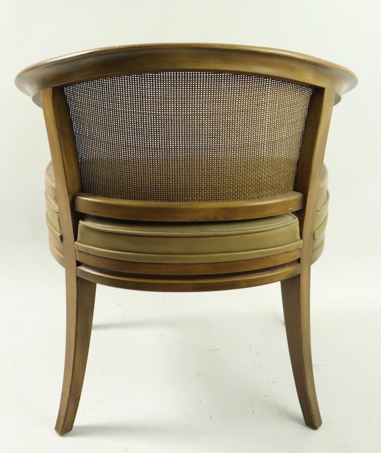 American John Widdicomb Caned Back Lounge Chair