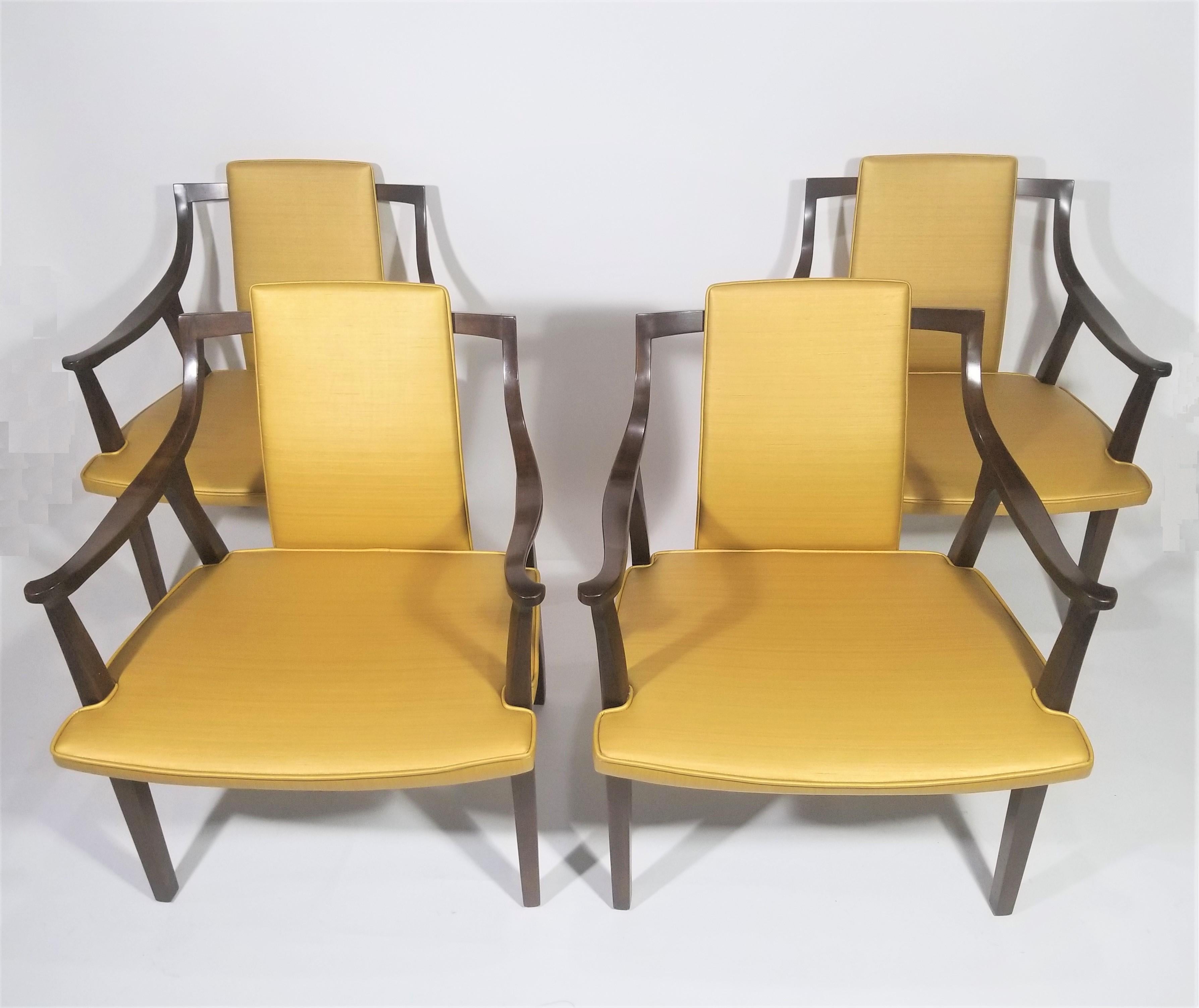 American John Widdicomb Chairs Mid Century 1960s Set of 4 or Pair  For Sale