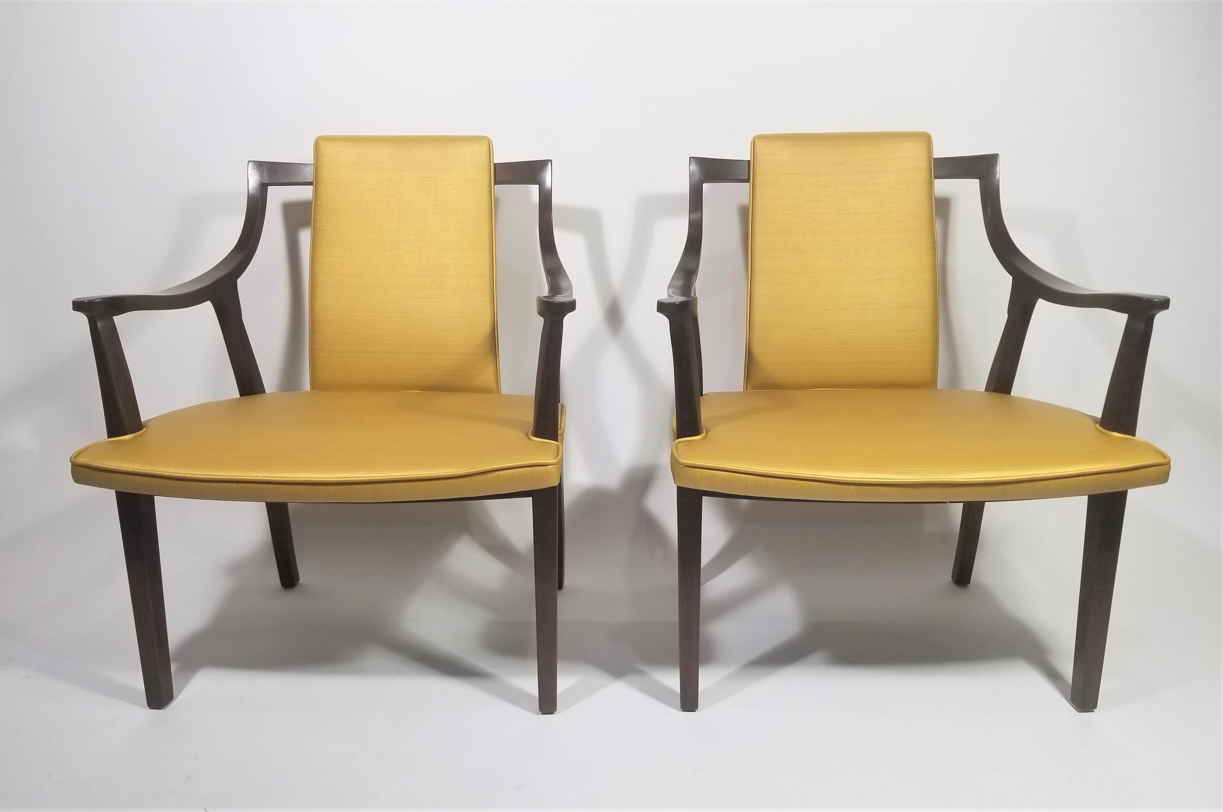 John Widdicomb Chairs Mid Century 1960s Set of 4 or Pair  In Excellent Condition For Sale In New York, NY