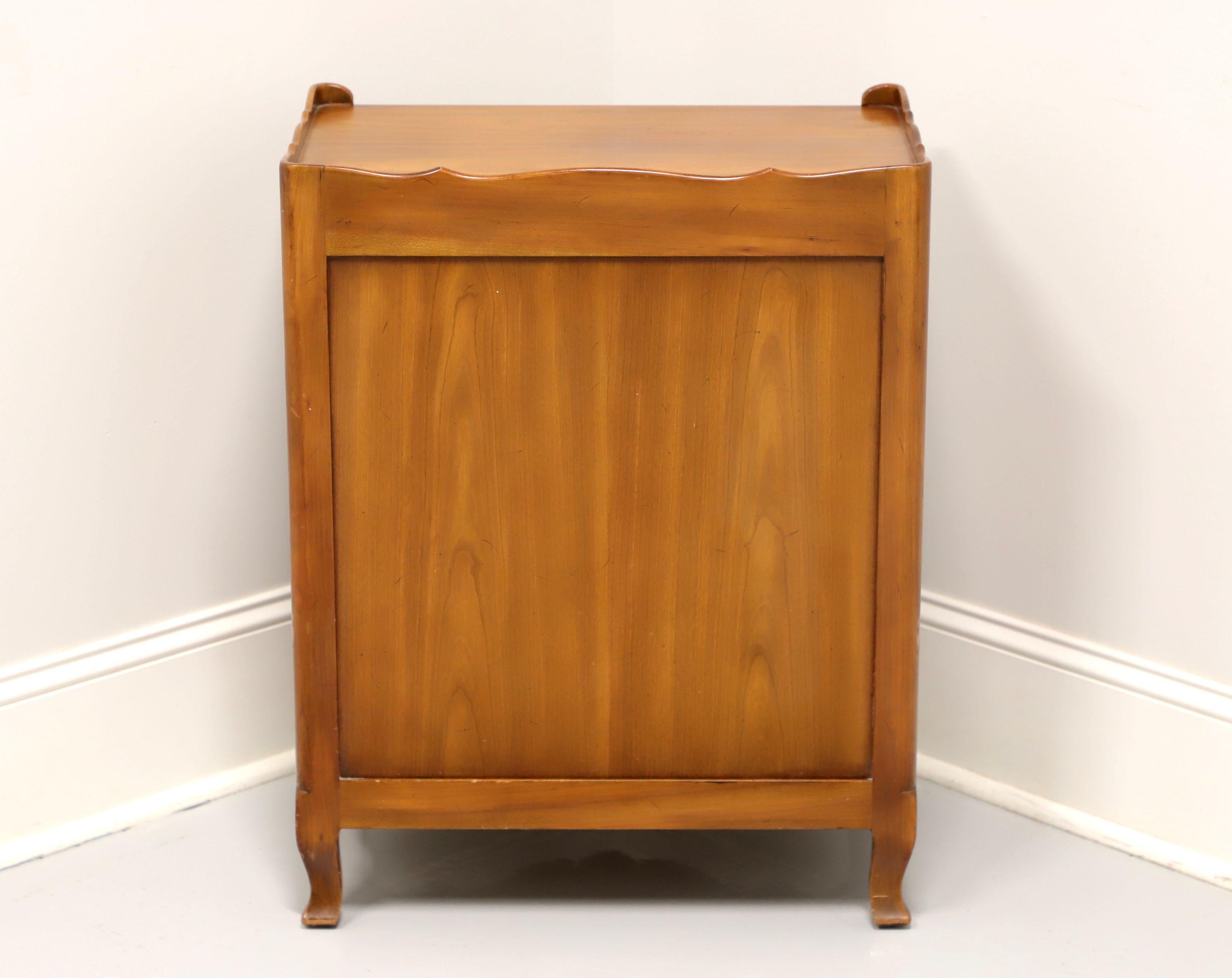 JOHN WIDDICOMB Cherry French Country Nightstand In Good Condition In Charlotte, NC