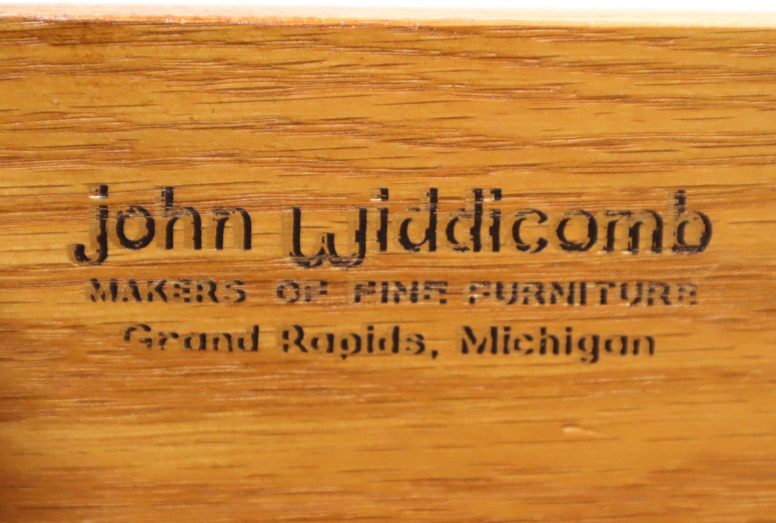 JOHN WIDDICOMB Cherry French Country Serpentine Triple Dresser For Sale 7