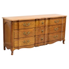 JOHN WIDDICOMB Cherry French Country Serpentine Triple Dresser