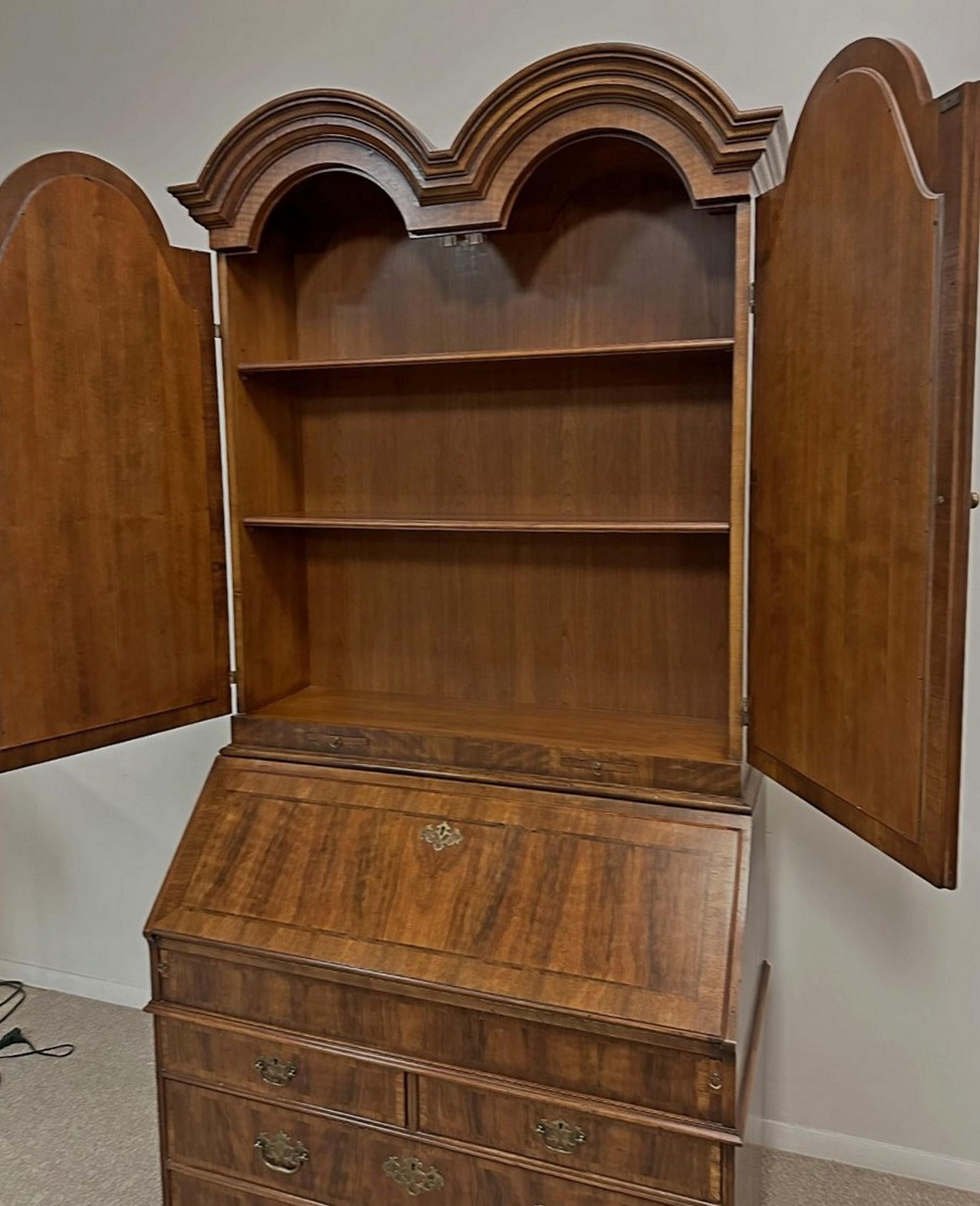 20th Century John Widdicomb Chippendale Style Secretary Desk