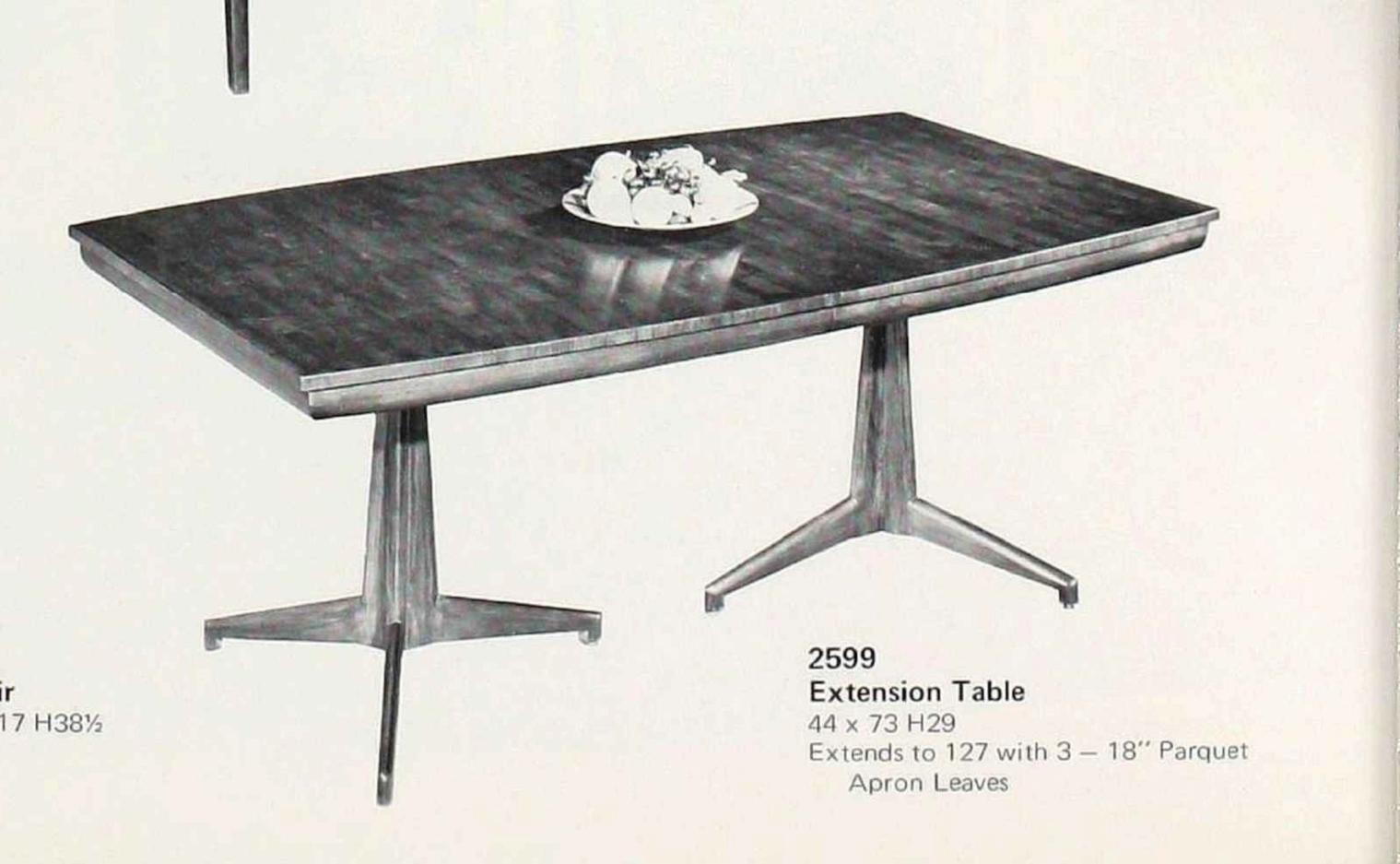 John Widdicomb Extension Dining Table by J. Stuart Clingman 2