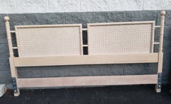 John Widdicomb Faux Bamboo and Cane King Size Headboard