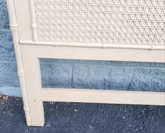 John Widdicomb Faux Bamboo and Caning Full Size Poster Headboard