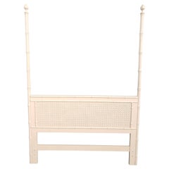 John Widdicomb Faux Bamboo and Caning Full Size Poster Headboard