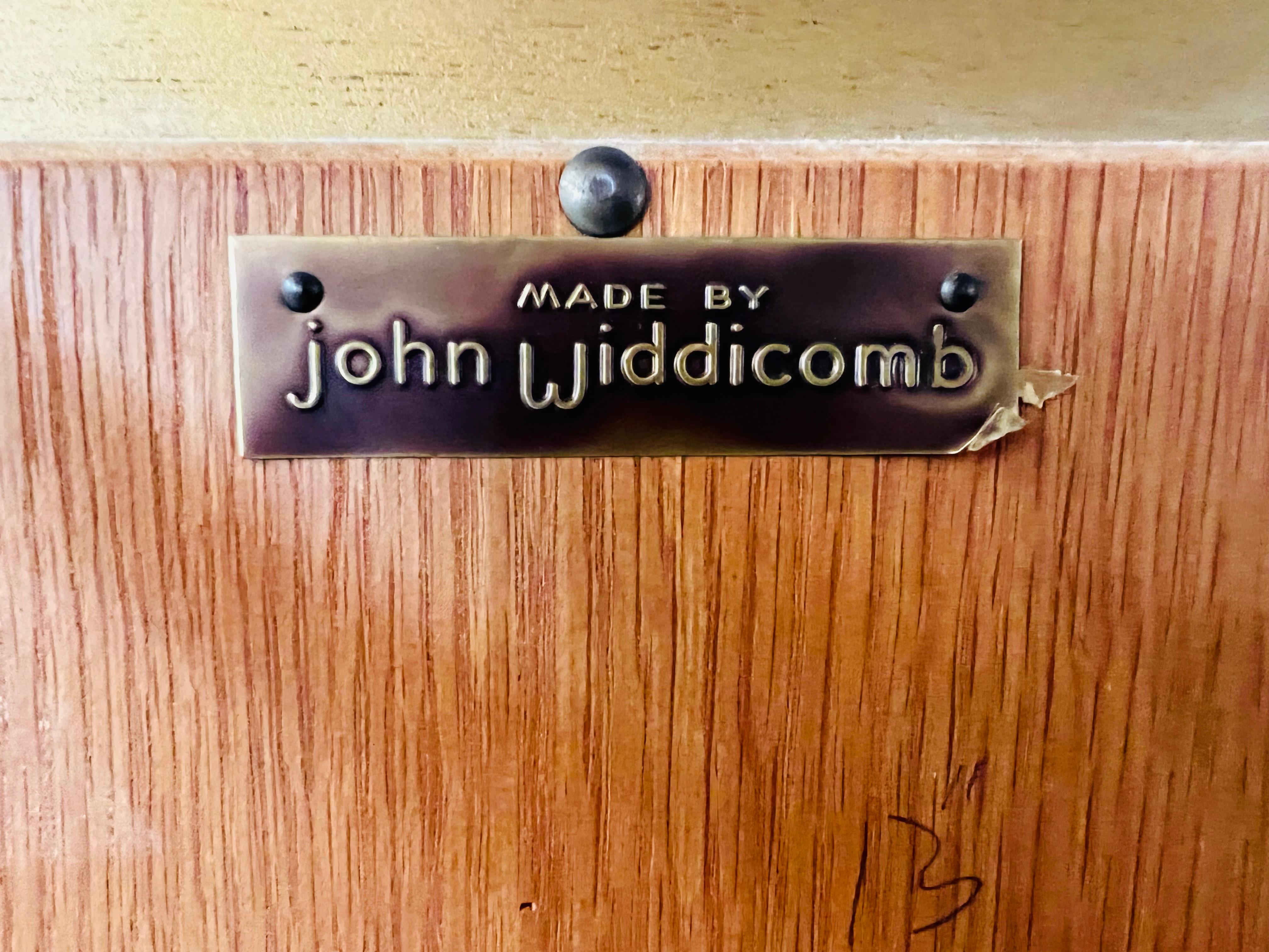 John Widdicomb for John Stuart Mid-Century Modern Faux Tortoise Wall Mirror For Sale 6