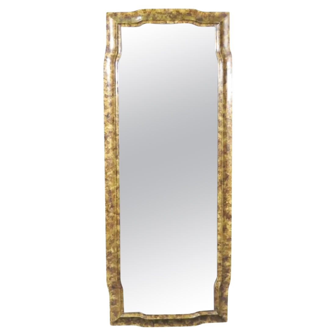 John Widdicomb for John Stuart Mid-Century Modern Faux Tortoise Wall Mirror