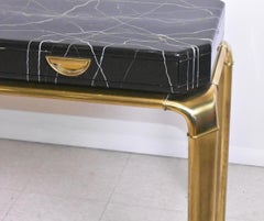 John Widdicomb for Mastercraft Brass Frame Console Table