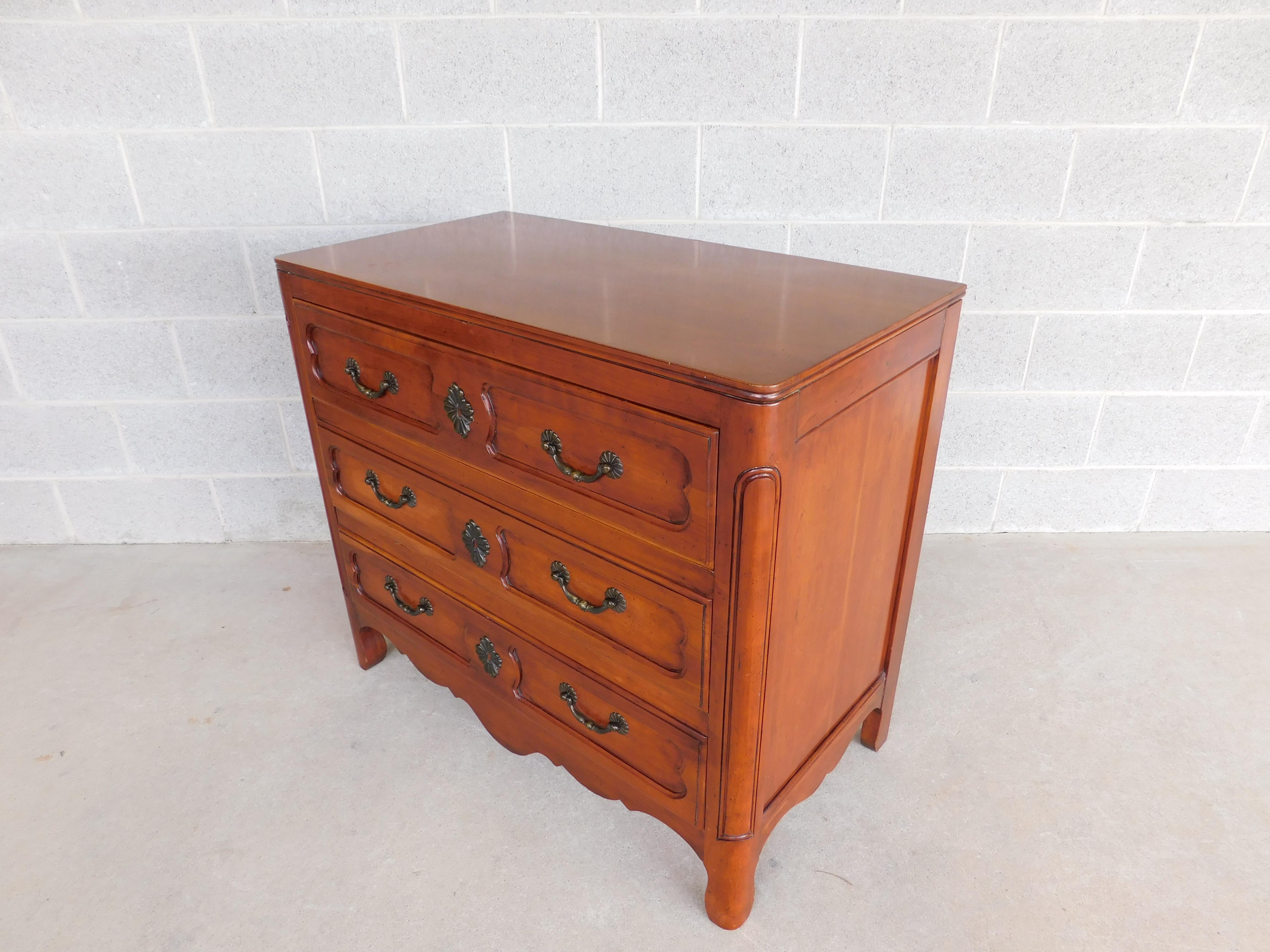 John Widdicomb French Country Style 3 Drawer Commode 4