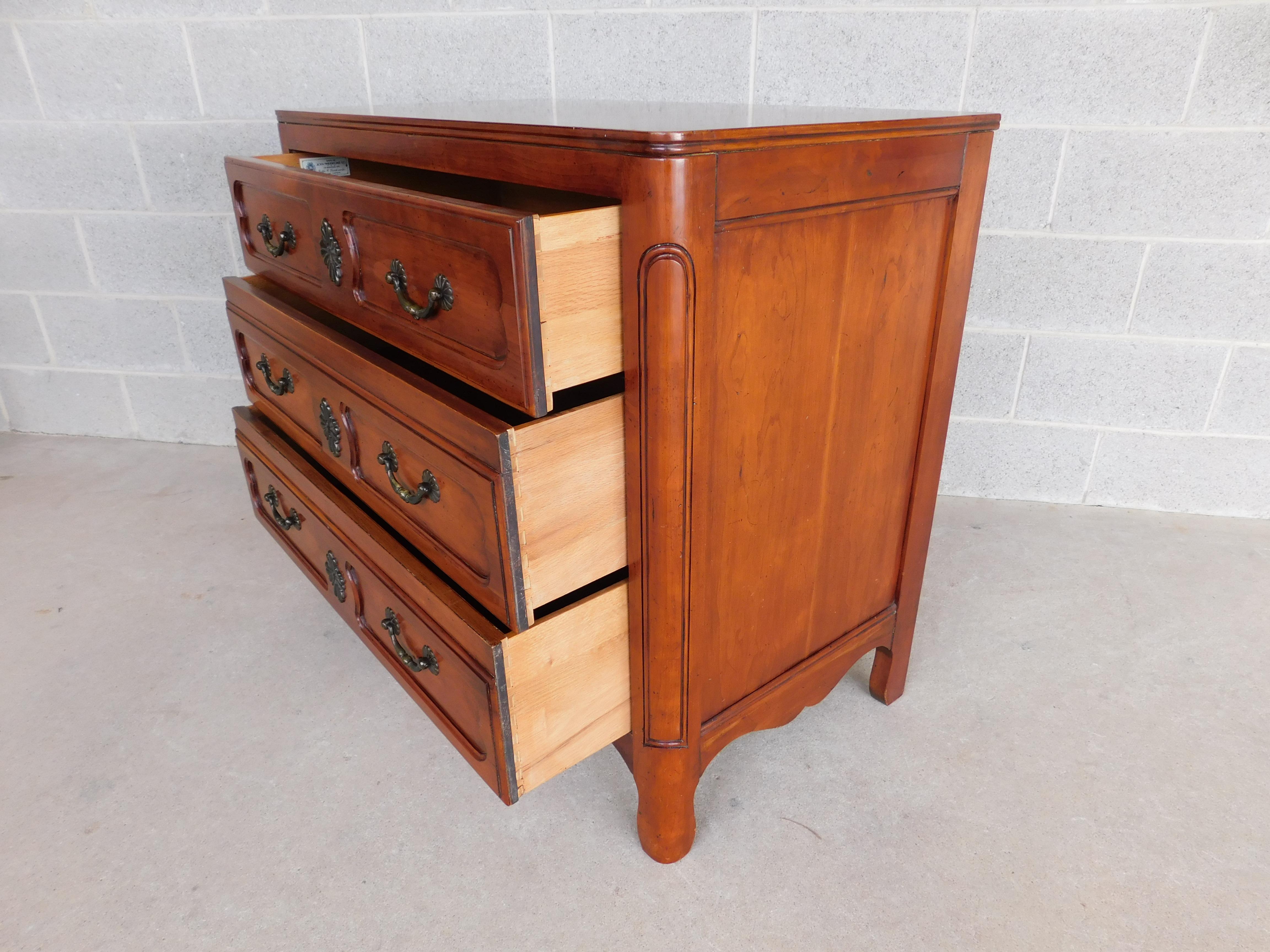John Widdicomb French Country Style 3 Drawer Commode 8